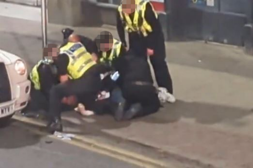 Greater Manchester Police say they "understand how concerning" the incident appears after a clip was posted online