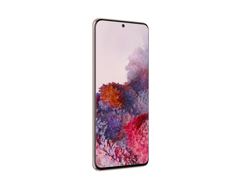 Das Samsung Galaxy S20 in der Farbe "Cloud Pink" (Bild: Samsung)