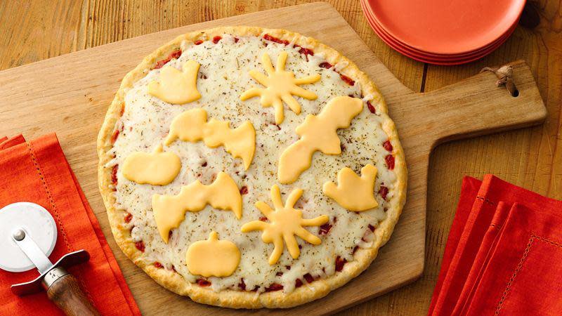 Halloween Cheese Pizza