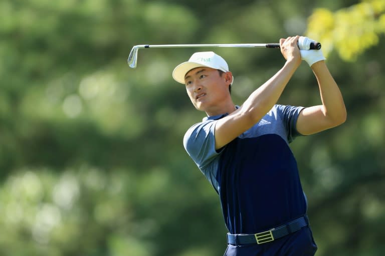 China's Li Haotong (pictured August 2018) snatched a three-shot lead ahead of the final round of the Turkish Open in Belek