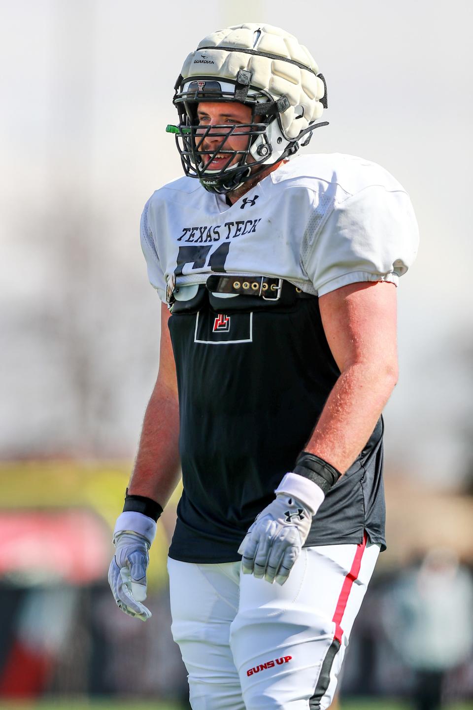 T.J. Storment has started 11 games at left tackle this season for Texas Tech. Storment joined the Red Raiders as a graduate transfer from TCU after having also spent two years at Old Dominion and one each at Fullerton College and Colorado State.