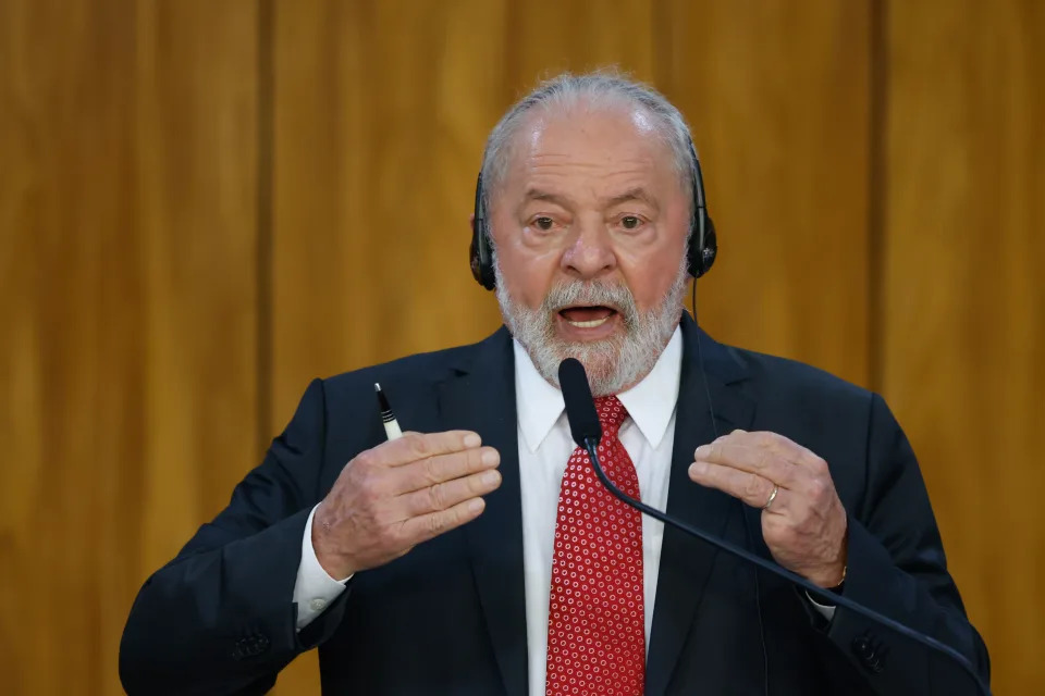 *ARQUIVO* BRASILIA, DF, BRASIL 30 01 2023 Lula rece o chanceler da Alemanha, Olaf Scholz, no Palácio do Planalto (FOTO Gabriela Biló /Folhapress)