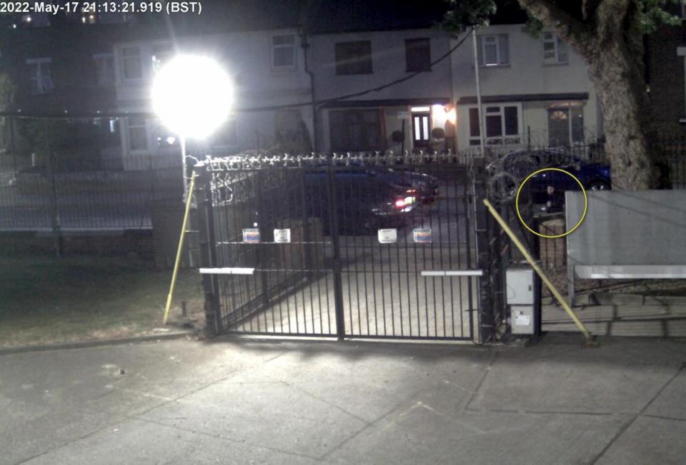 Matthew King passing the entrance to an east London army barracks (Metropolitan Police/PA Wire)