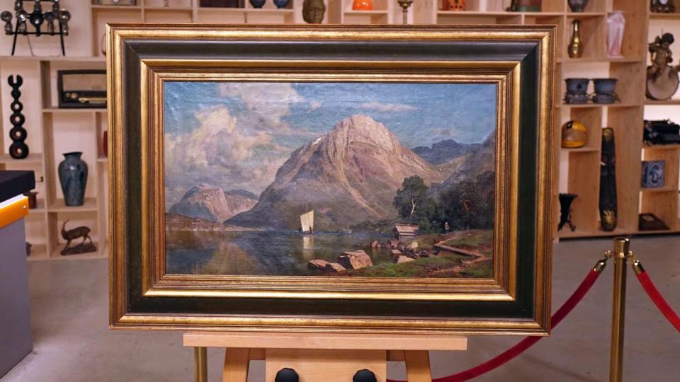 Ein unsigniertes Ölgemälde auf Leinwand, das nach 1861 entstanden war und eventuell von Hugo Knorr gemalt wurde, erzielte 550 Euro.