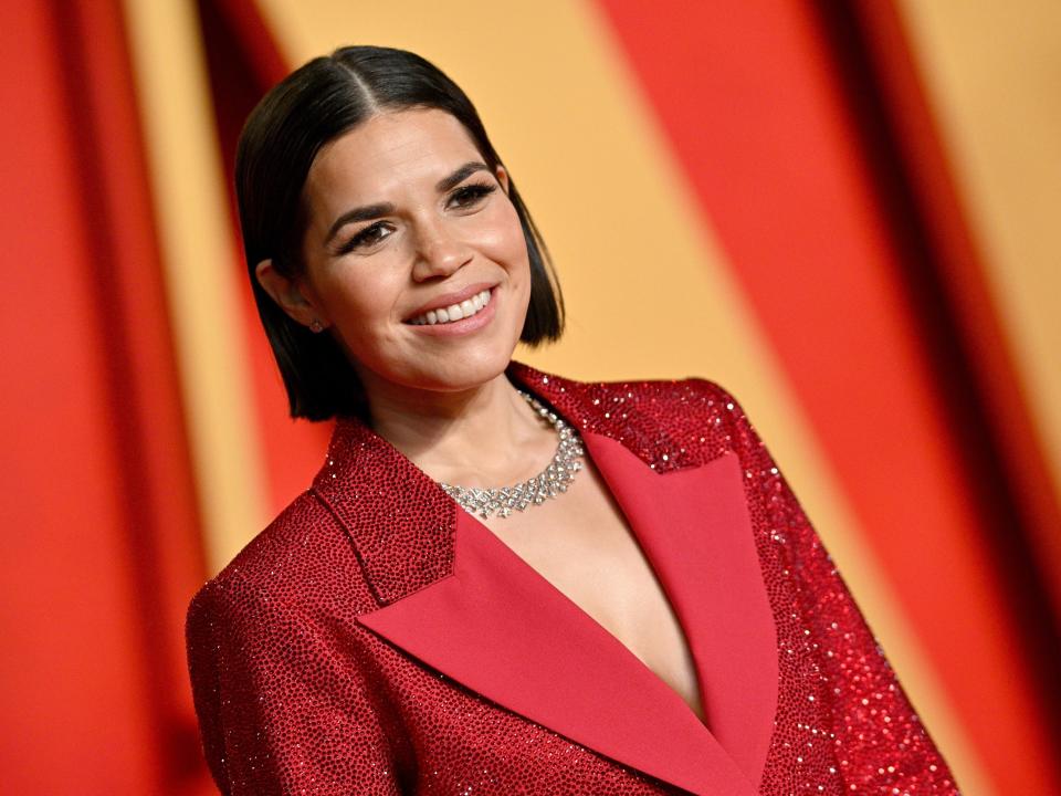 America Ferrera at the 2024 Vanity Fair Oscar Party.