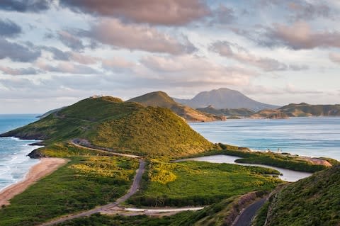 Nevis is the smaller island of the two - Credit: hiral gosalia