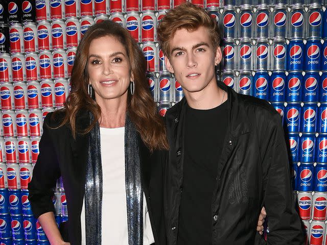 <p>Frazer Harrison/Getty</p> Cindy Crawford and Presley Gerber at Pepsi Generations Live Pop-Up in 2018