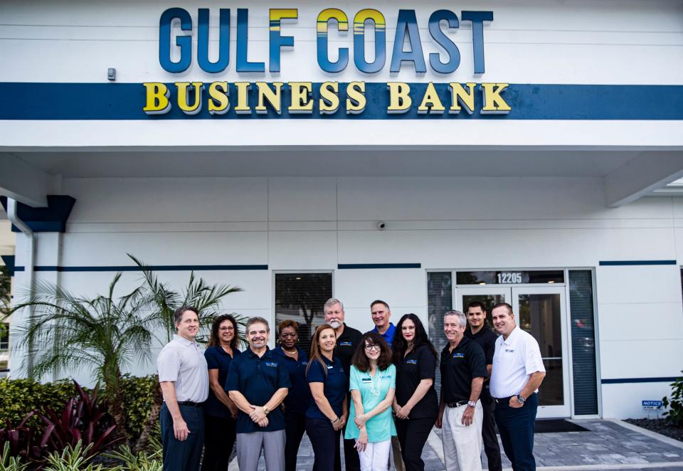The new Gulf Coast Business Bank off of Metro Parkway at the intersection of Crystal Drive is open for business.