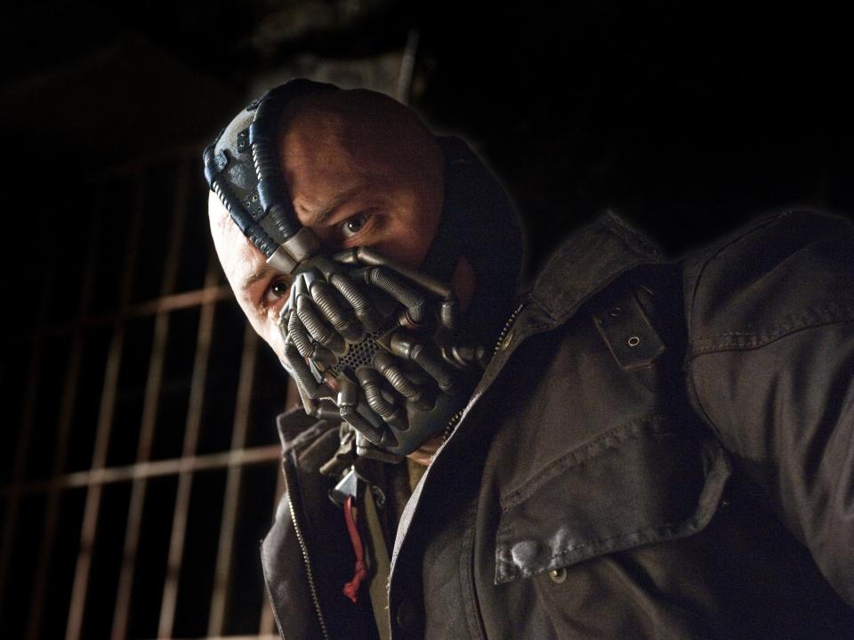 Hardy as Bane in The Dark Knight RisesWarner Bros