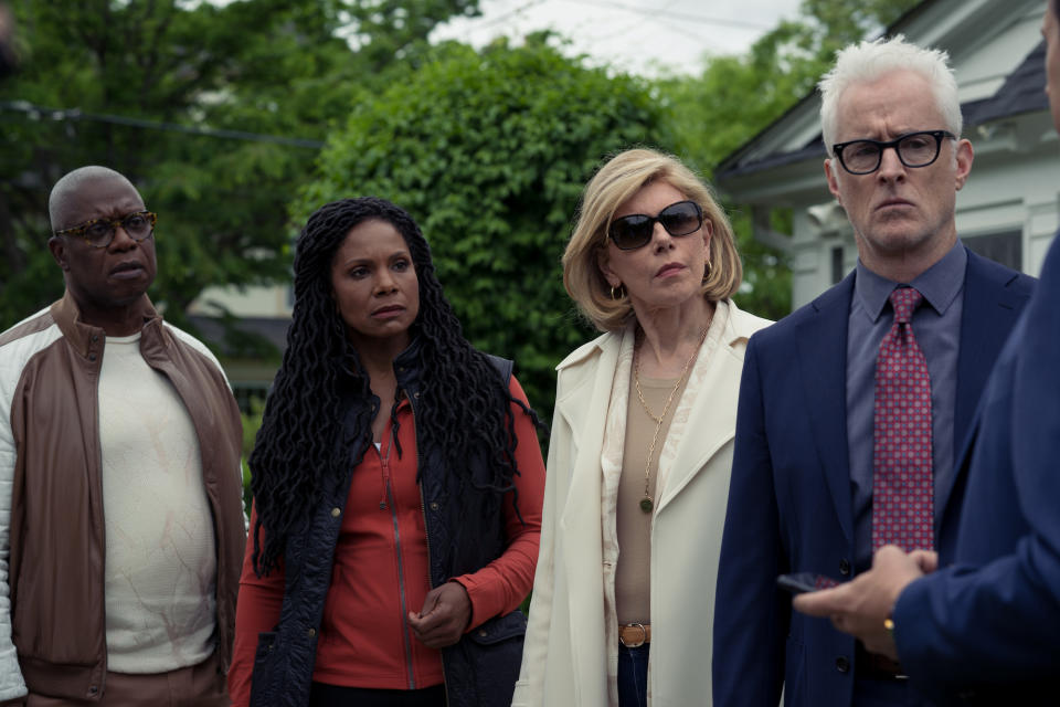 André Braugher, Audra McDonald, Christine Baranski, and John Slattery in “The Good Fight” - Credit: Elizabeth Fisher/Paramount+