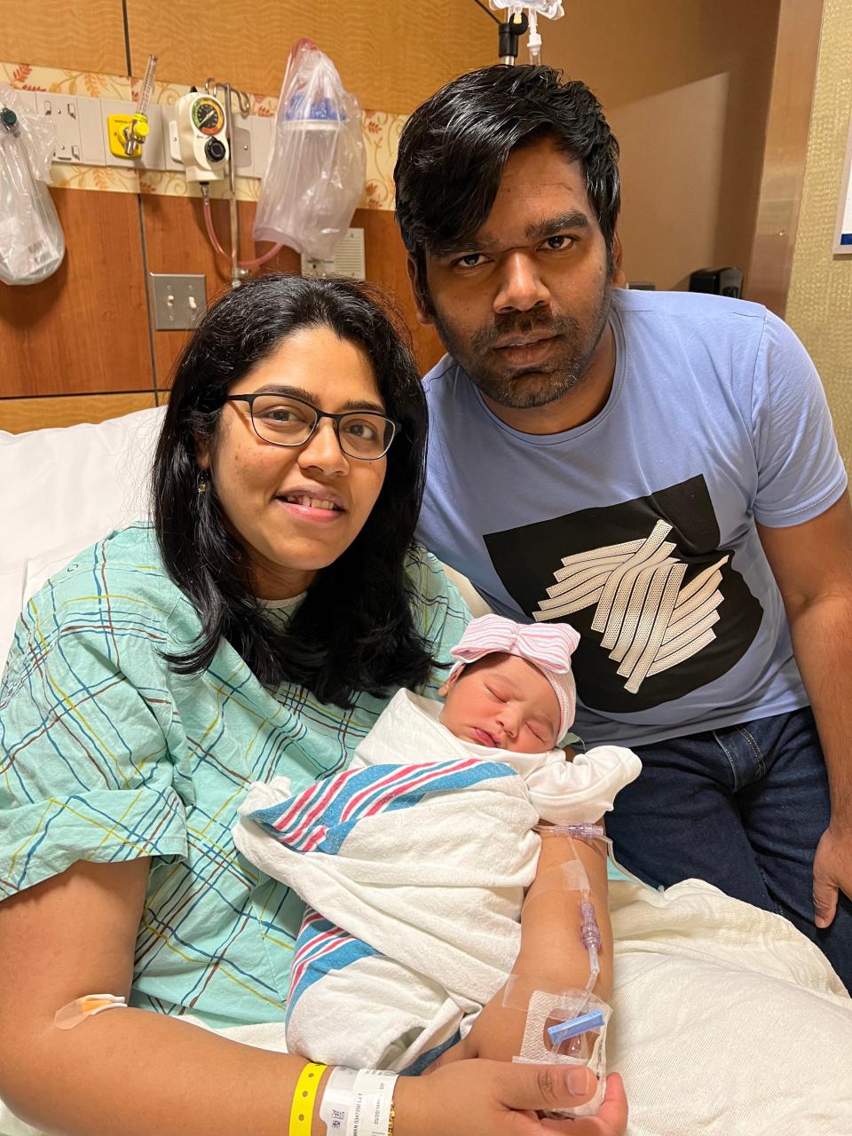 The daughter of Nikhila Yerroju and Anandharaj Rajamanickam of Monroe, Nihira Anandharaj was the first to lay claim to 2023 in Central Jersey. At 12:41 a.m., Nihira made her grand entrance weighing in at 8 pounds 4 ounces and 20.5 inches long at Saint Peter's University Hospital in New Brunswick.