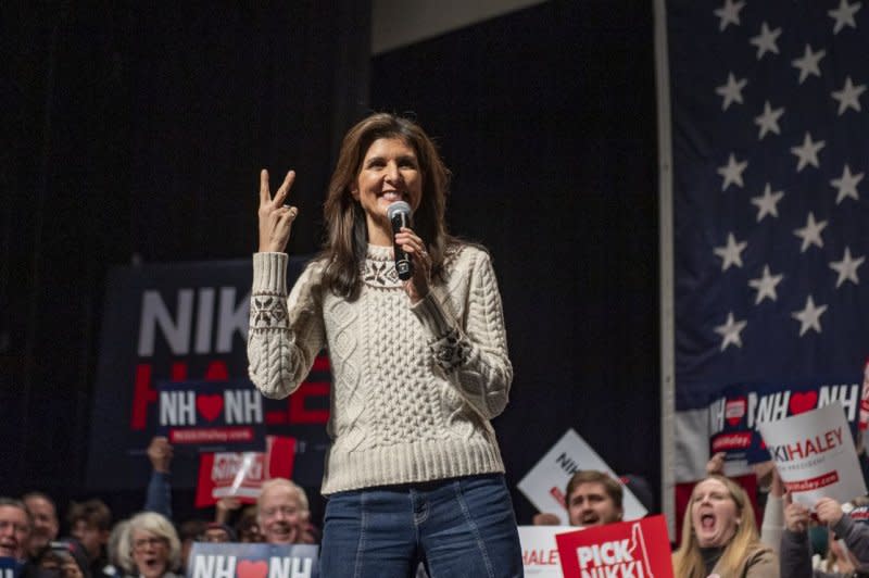 Former South Carolina Gov. Nikki Haley earned about 10% more votes in the Florida Republican presidential primary than Florida Gov. Ron DeSantis on Tuesday, even though both have suspended their campaigns. File Photo by Amanda Sabga/UPI