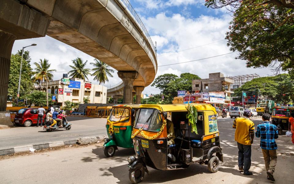 Rickshaws are one of the most popular ways to get around Bangalore