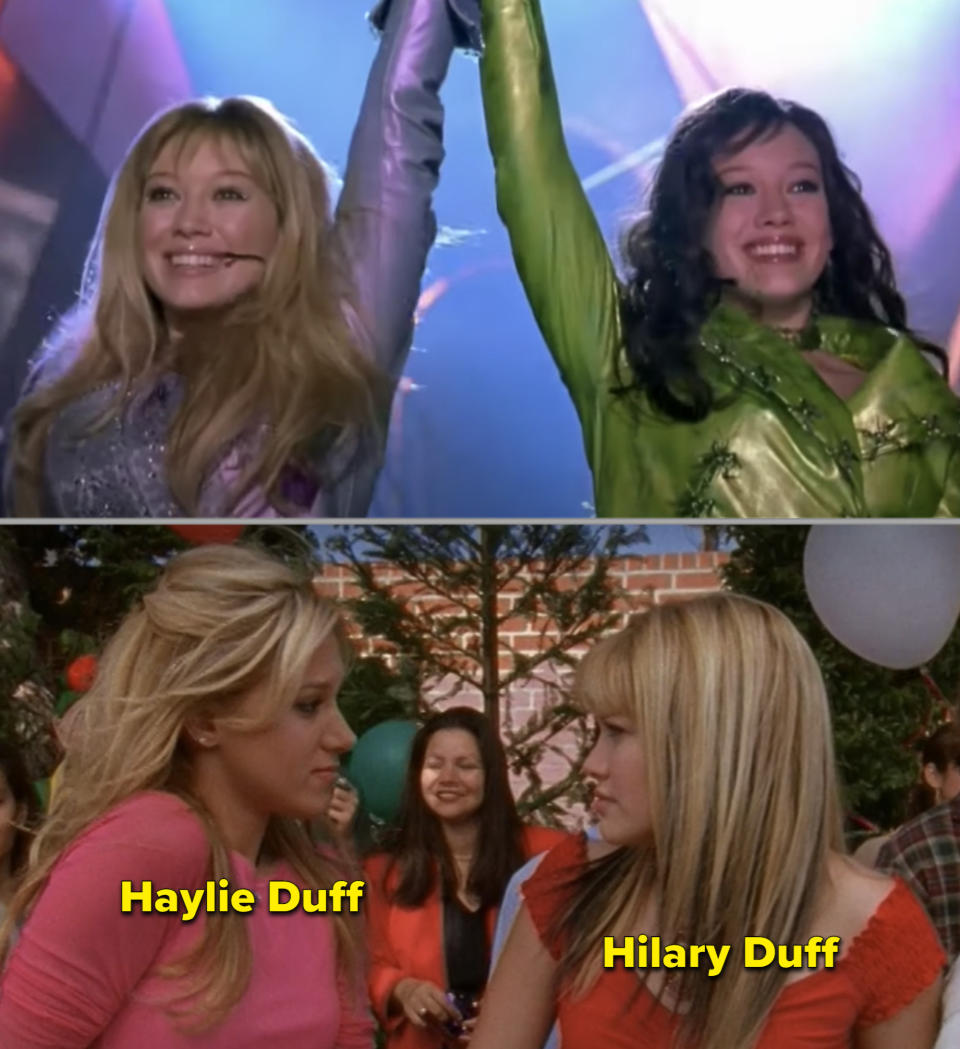 Haylie and Hilary in "Lizzie McGuire"