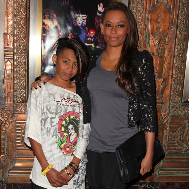 Celebrity mums: Mel B with her eldest daughter Phoenix Chi. Mel is also mum to Angel Iris and Madison / Getty