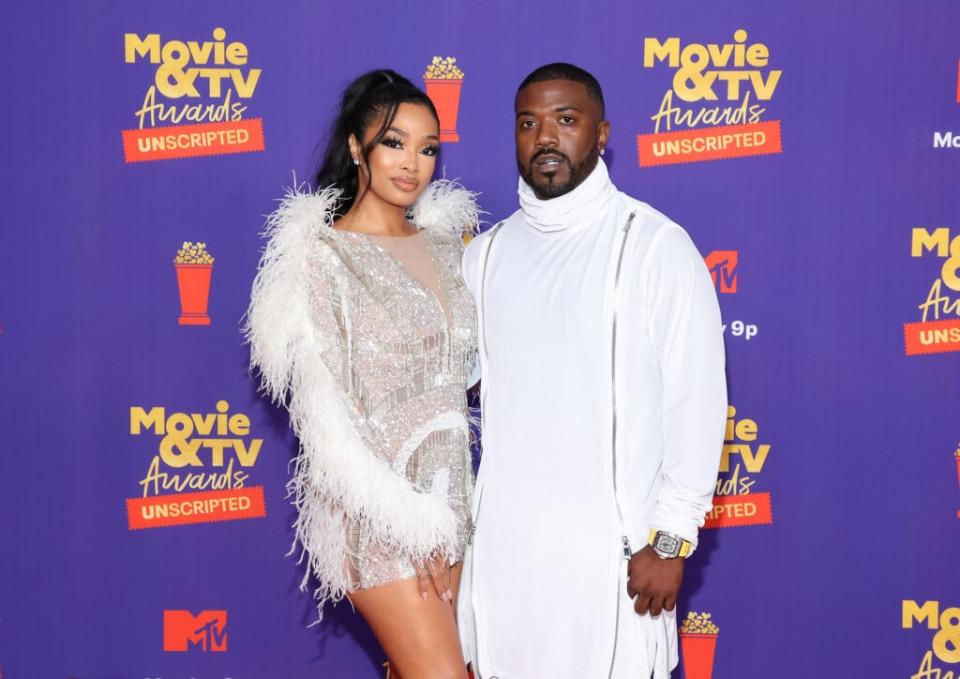 In this image released on May 17, Princess Love and Ray J attend the 2021 MTV Movie & TV Awards: UNSCRIPTED in Los Angeles, California. (Photo by Amy Sussman/Getty Images)