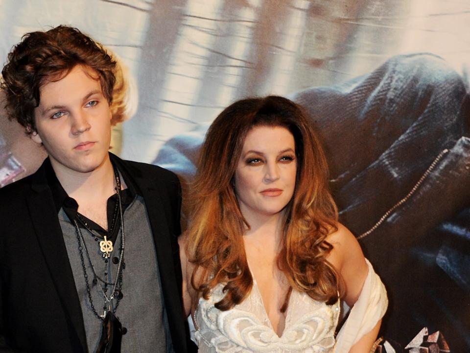 Benjamin Keough and Lisa Marie Presley in 2010.