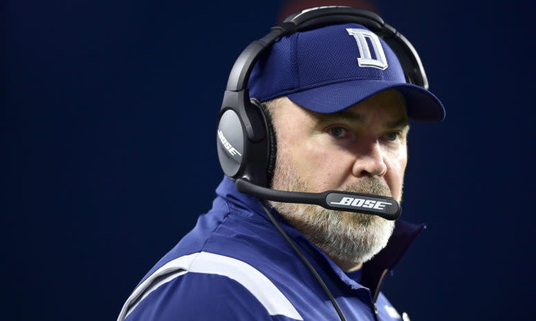 Dallas Cowboys head coach Mike McCarthy on the field.