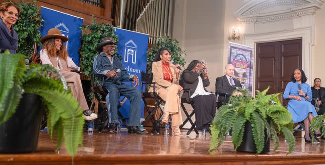 <p>Ryan Johnson</p> 'A Different World' castmembers Jasmine Guy, Cree Summers, Glynn Turman, Dawnn Lewis, Charnele Brown and Darryl M. Bell.