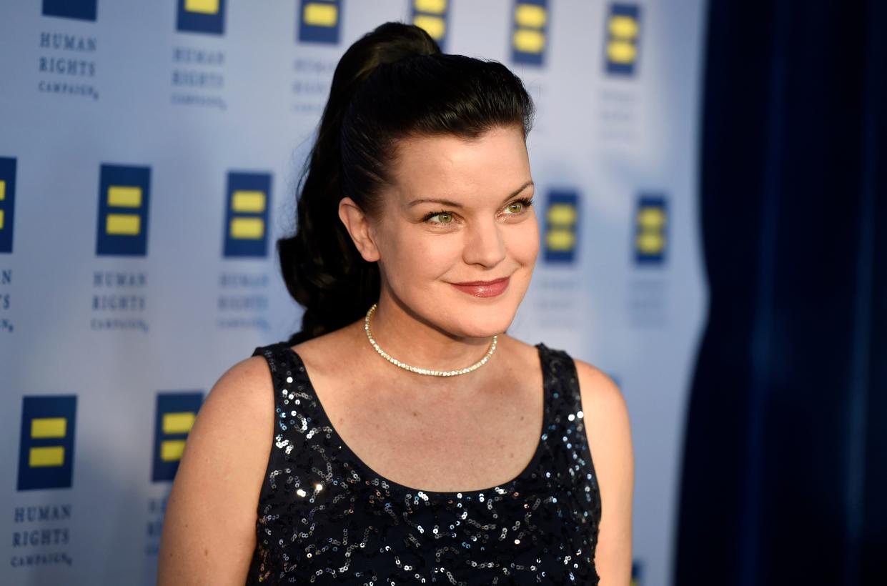 Pauley Perrette attends the Human Rights Campaign gala event.