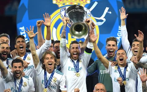 Sergio Ramos lifts Real Madrid's 13th European Cup - Credit: David Ramos/Getty Images