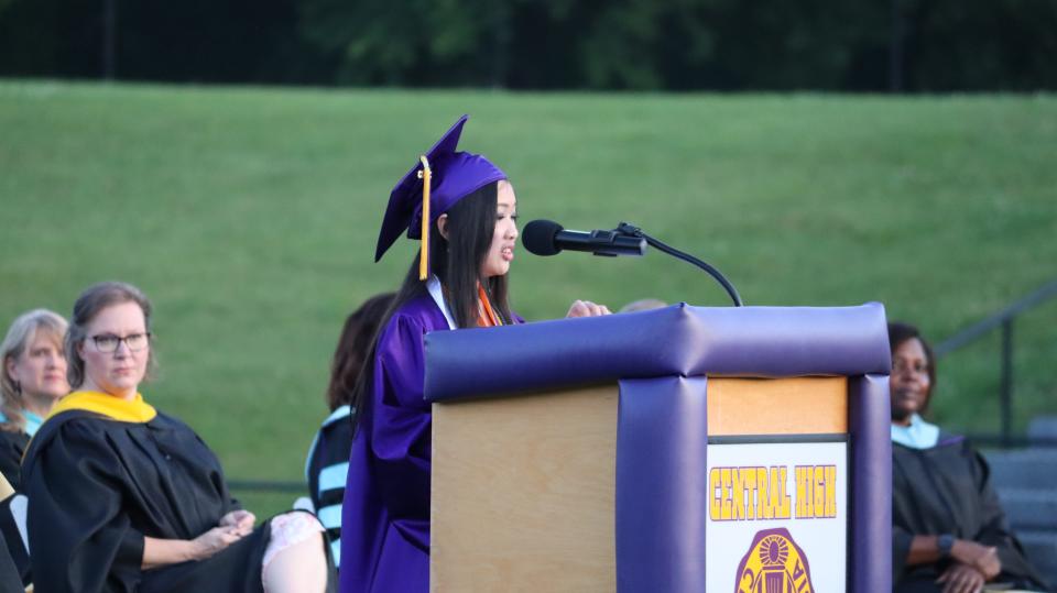 Columbia Central High School graduation takes place in Columbia, Tenn. on May 15, 2023. Mya Nguyen earned the spot of valedictorian.