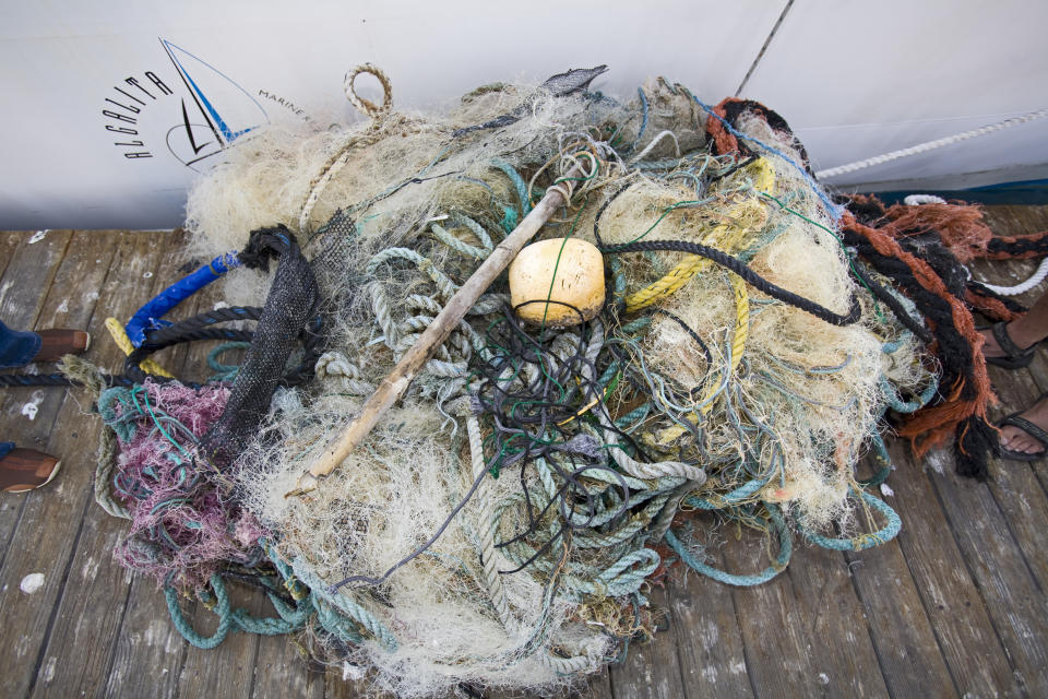 Some garbage collected from the North Pacific Gyre. (Photo: UniversalImagesGroup / Getty Images)