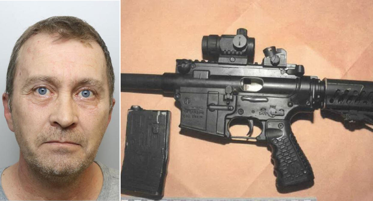 Neil McFarlane, left, has been jailed for manufacturing firearms. (West Yorkshire Police)