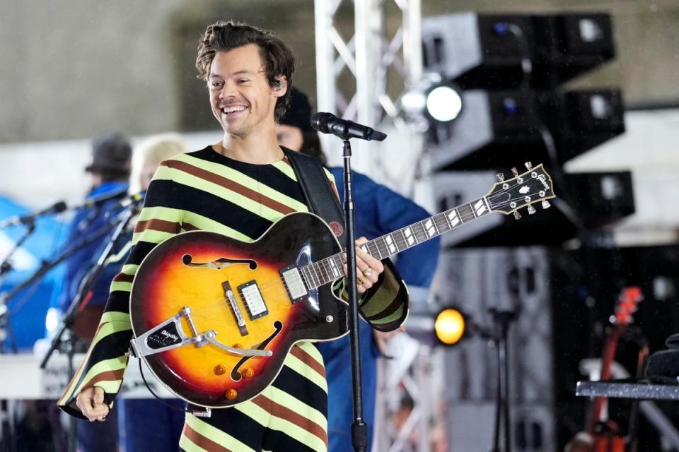 Harry Styles on stage (Charles Sykes/Invision/AP)