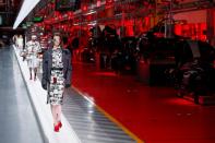 Luxury carmaker Ferrari's fashion show in Maranello