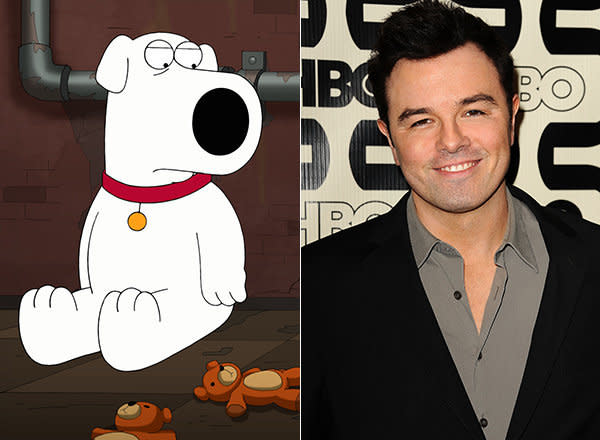 The voice of Bryan, the Griffin family dog, is also provided by MacFarlane on "Family Guy."