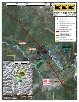 Figure 1 - Drill Plan Map (CNW Group/Rokmaster Resources Corp.)