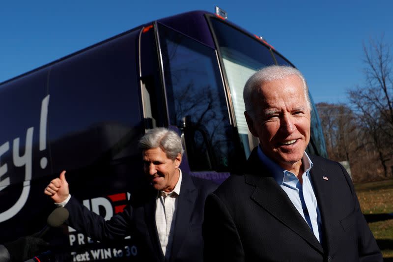 FILE PHOTO: Democratic 2020 U.S. presidential candidate Biden's "No Malarkey!" campaign in Cedar Rapids, Iowa