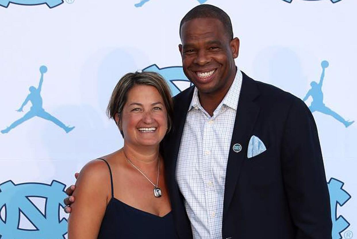 <p>Hubert Davis/Instagram</p> Hubert Davis and wife Leslie