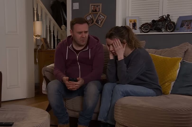Tyrone had to tell Abi what he had saw -Credit:ITV