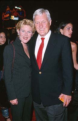 Alley Mills and Orson Bean at the Mann's Chinese Theater premiere of Columbia's Charlie's Angels