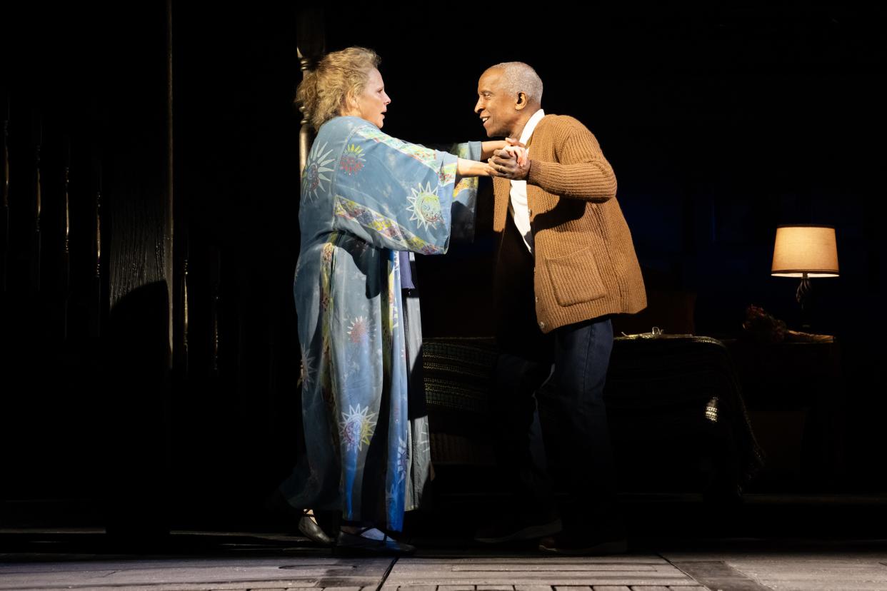 Maryann Plunkett and Dorian Harewood in "The Notebook" on Broadway.