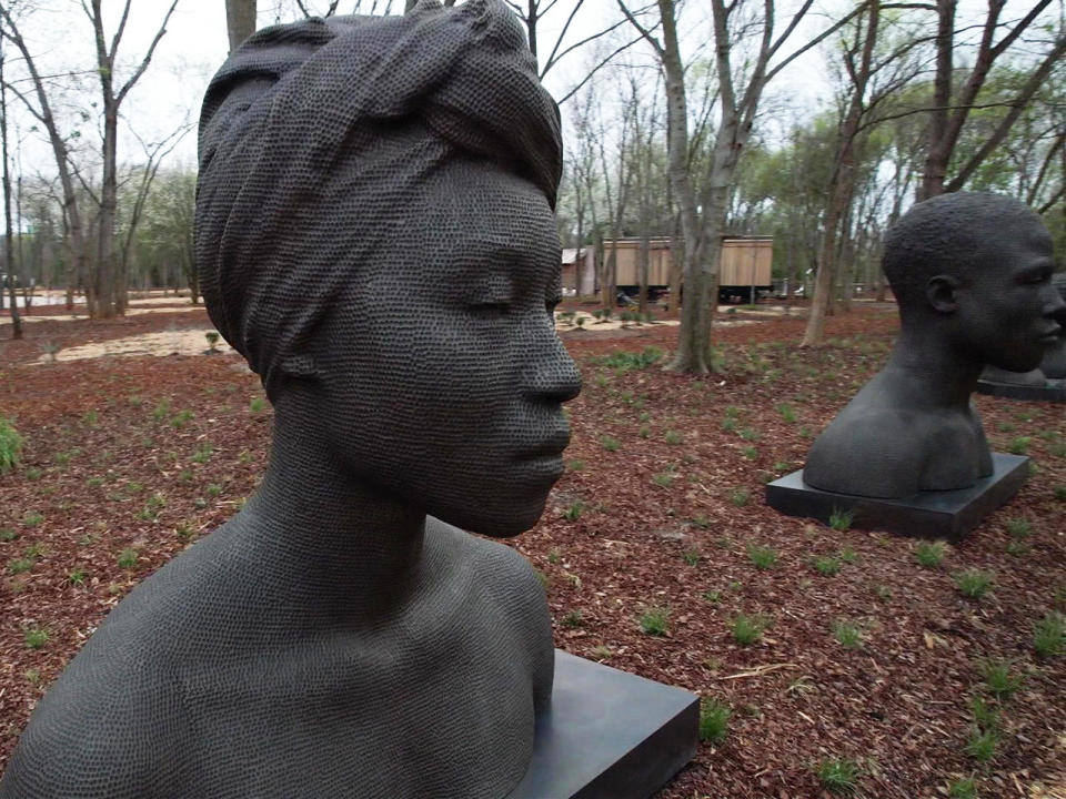 Artwork at the Freedom Monument Sculpture Park. / Credit: CBS News