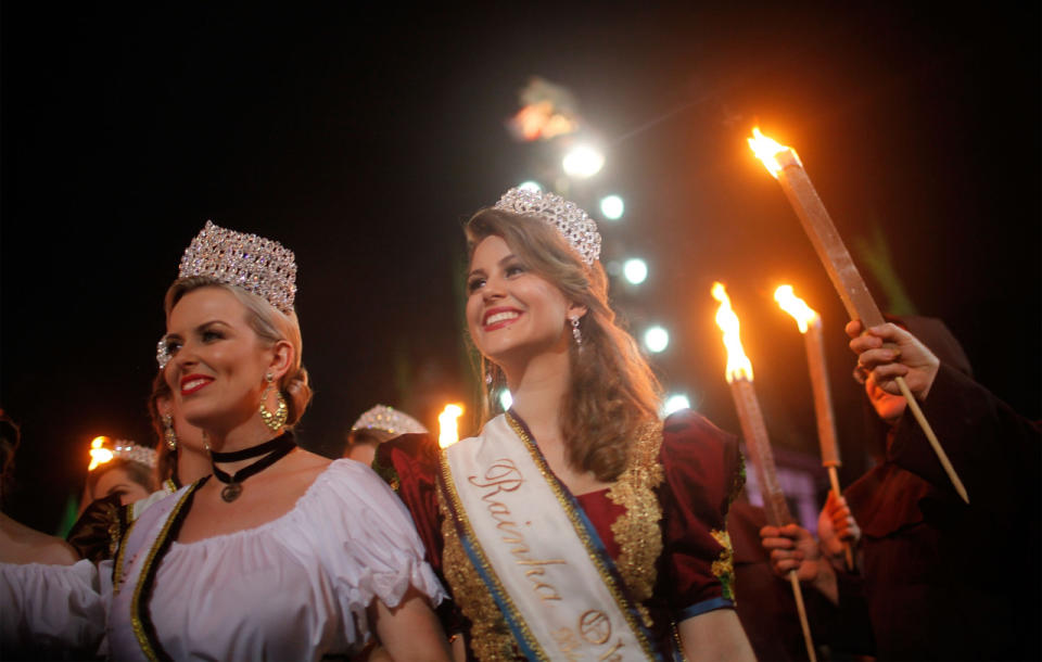 …und die Kür der Oktoberfest-Königin. (Bild: Getty Images)