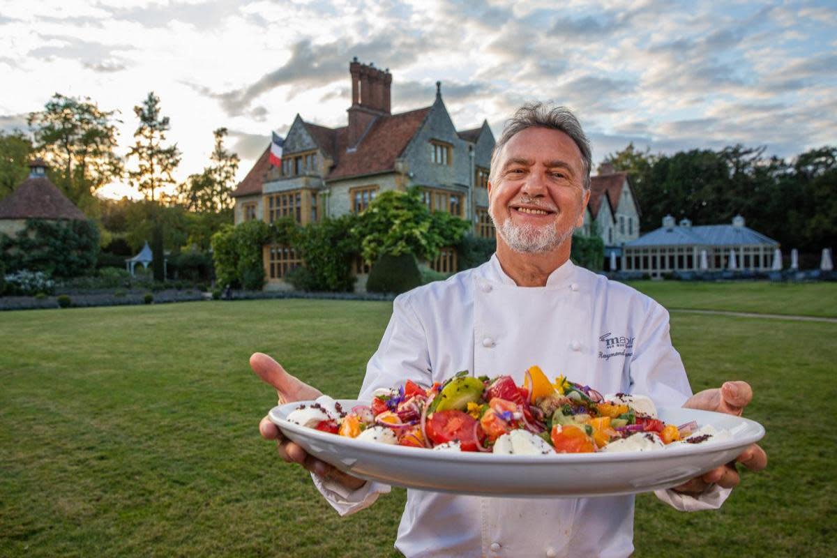 Raymond Blanc outside Le Manoir aux Quat' Saisons. <i>(Image: Newsquest)</i>