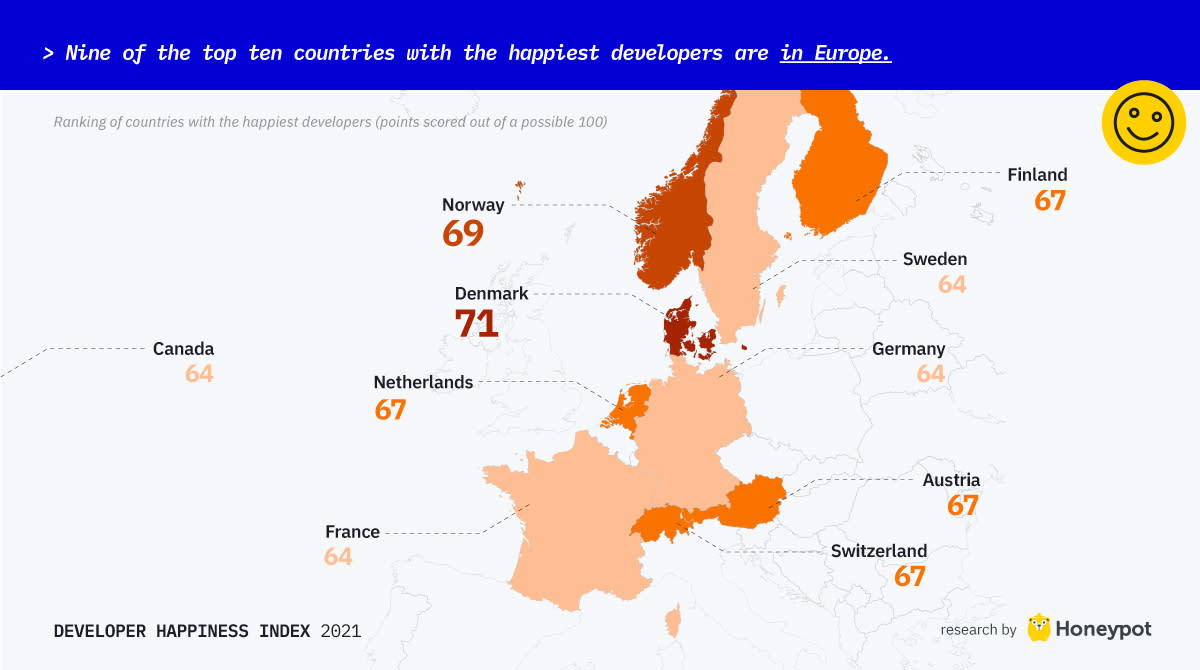 Happiness map