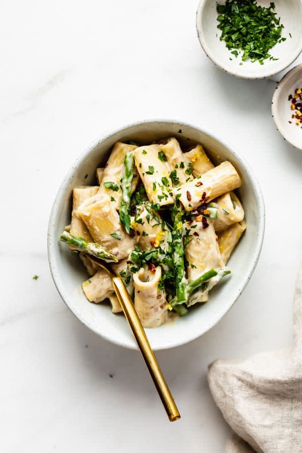 Vegan Lemon Asparagus Pasta