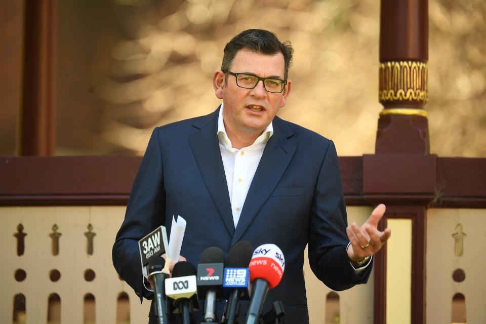 Victorian Premier Daniel Andrews  . Source: AAP