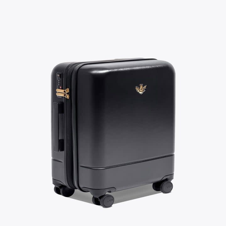 the suitcase in black