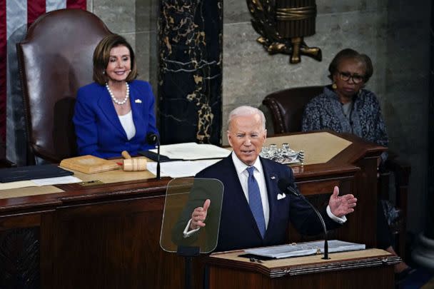 PHOTO: FILE - U.S. President Joe Biden delivers the State of the Union address in the U.S. Capitol's House Chamber, March 01, 2022 in Washington, DC. (Pool/Getty Images, FILE)