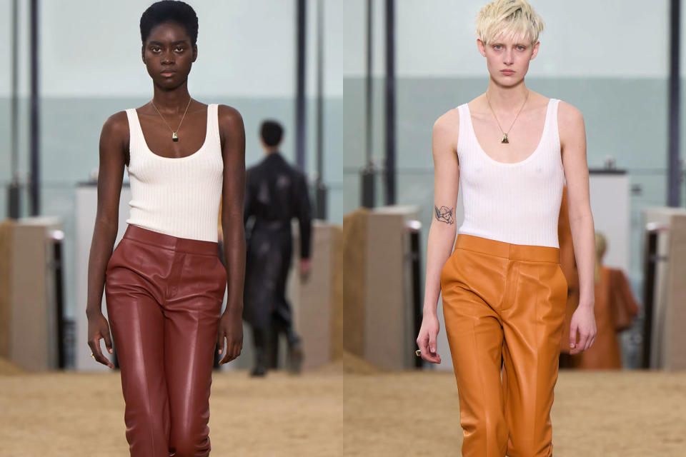 Fashion Week Fall Winter Top Trends White Tank Tops Prada Bottega Veneta Jacquemus 