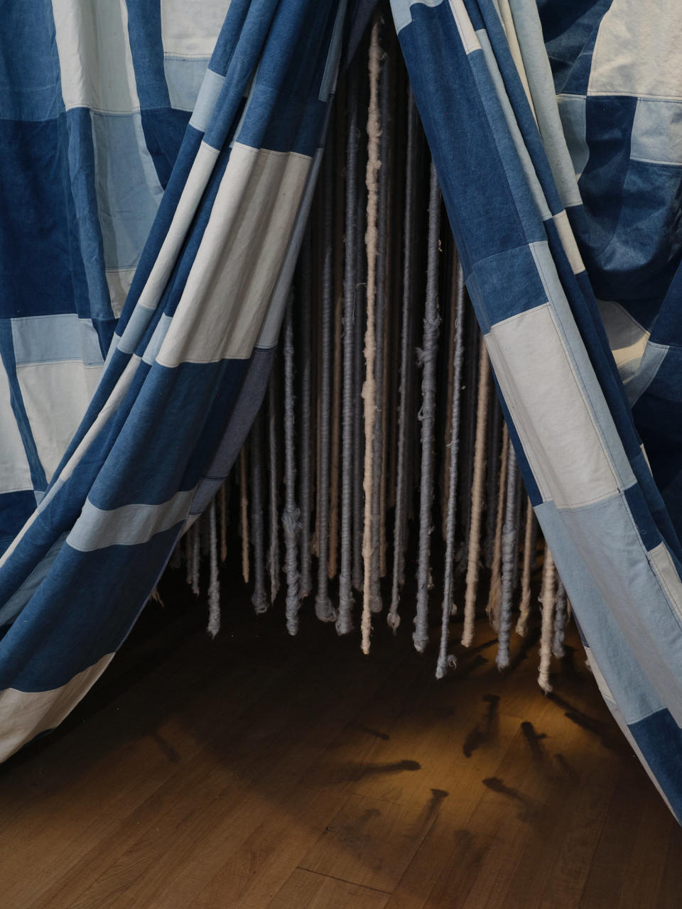 DL1961 has partnered with Frieze on a show in London called Indigo, featuring recycled denim clothing and sculptures.