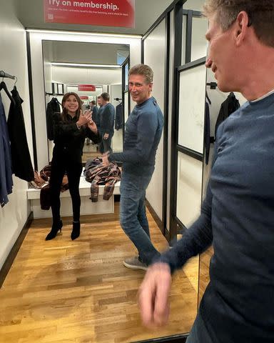 <p>Theresa Nist/Instagram</p> Theresa Nist snaps photos of Gerry trying on clothes and dancing in new Instagram photos