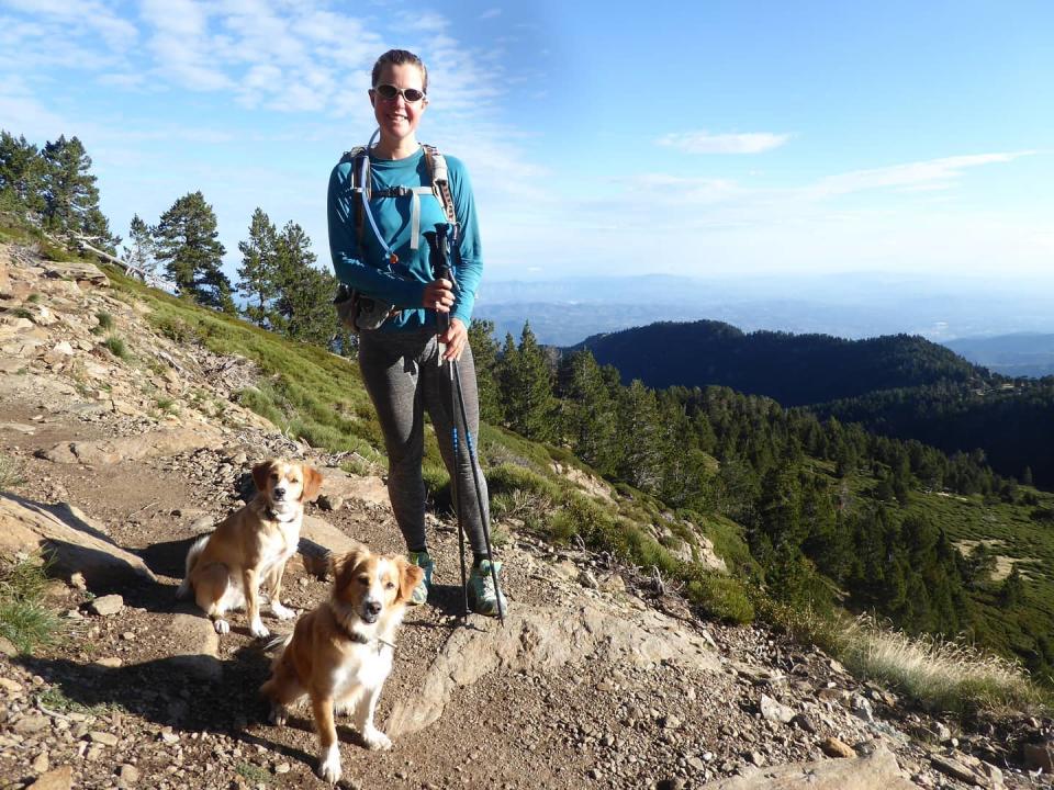 Esther Dingley with two of her dogs (Esther Dingley/Facebook)