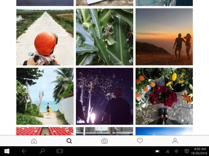 instagram windows 10 tablet